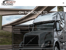 Tablet Screenshot of benefit-trucking.com